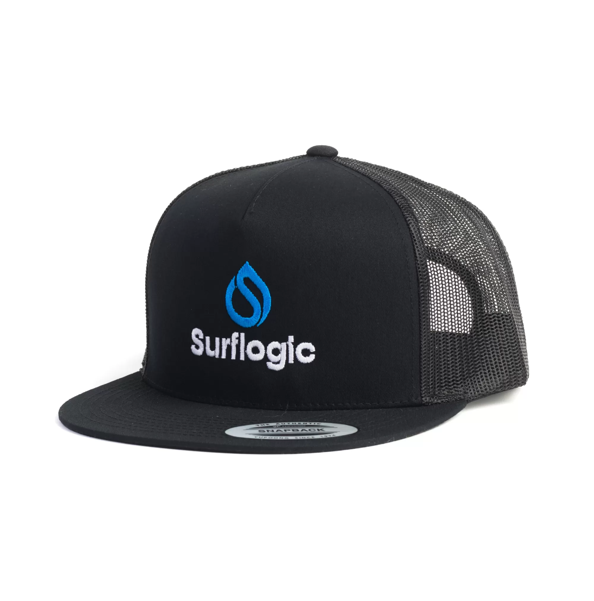 Surflogic Casquettes>Casquette Sfl Flat Trucker Noir