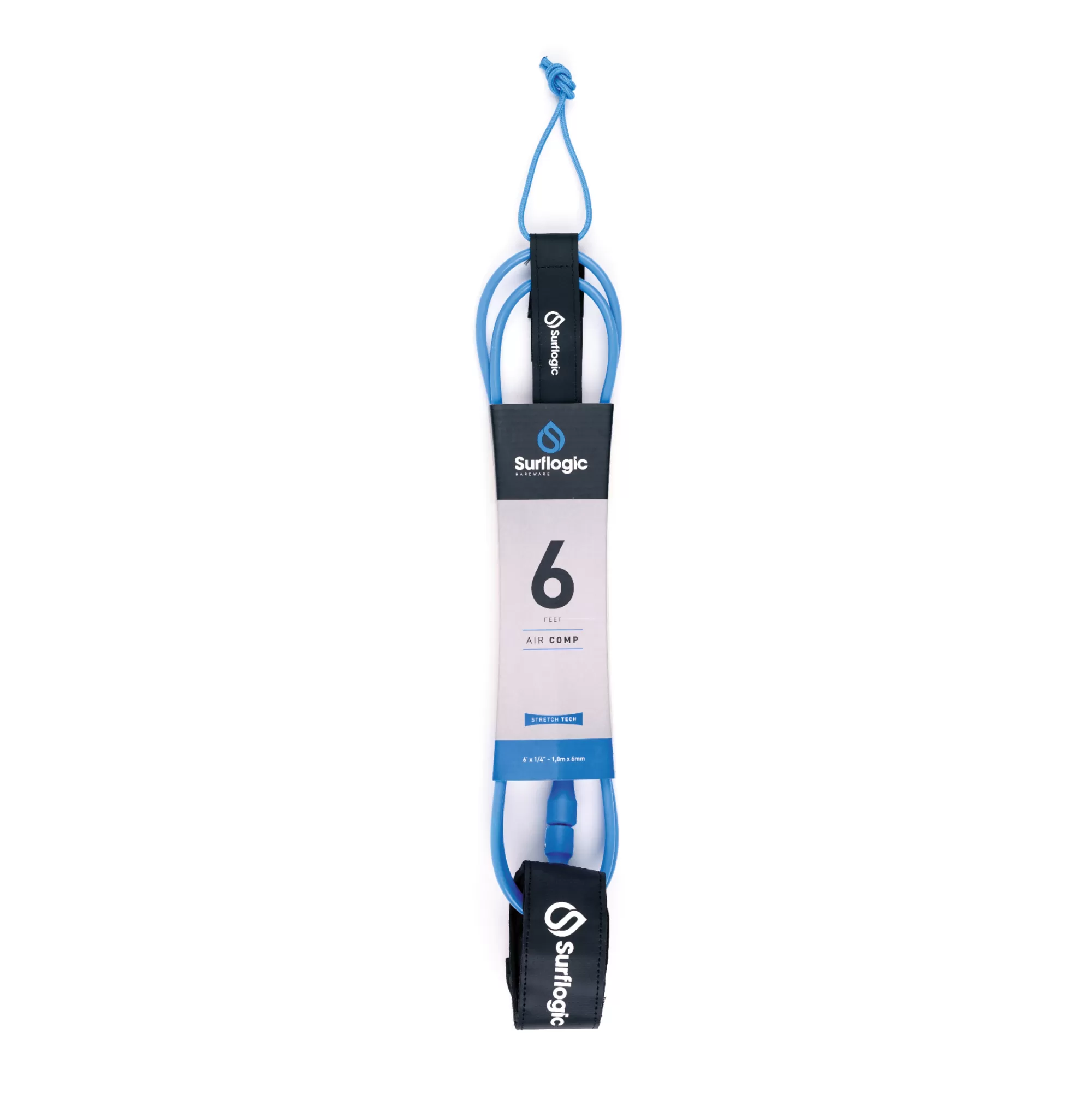 Surflogic Surf Leashes>Leash Air Comp 6 Cyan