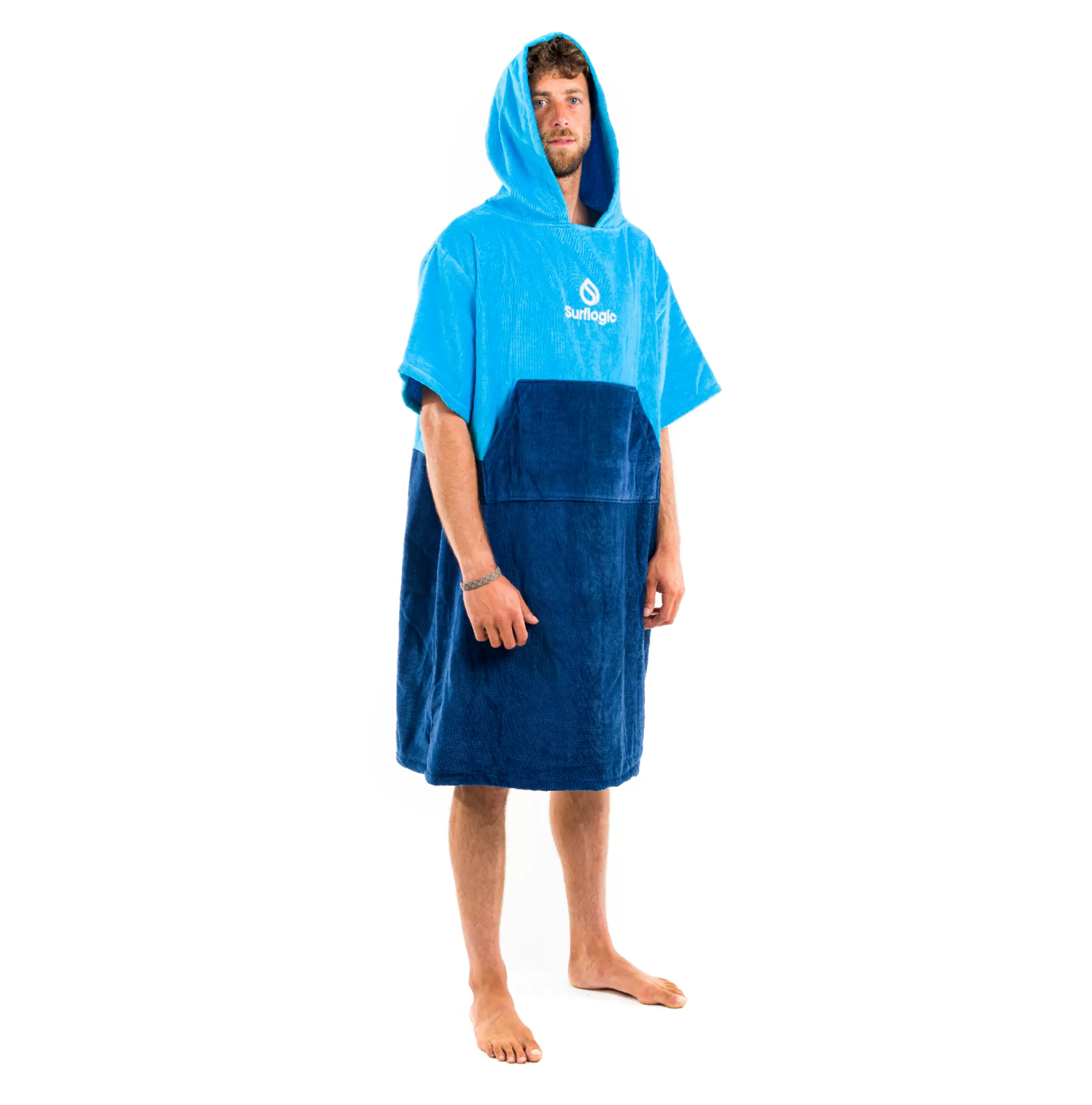 Surflogic Ponchos>Poncho Cyan & Marine